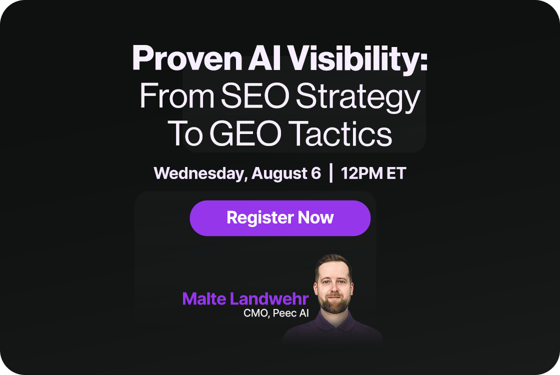 Proven AI Visibility: From SEO Strategy To GEO Tactics Webinar